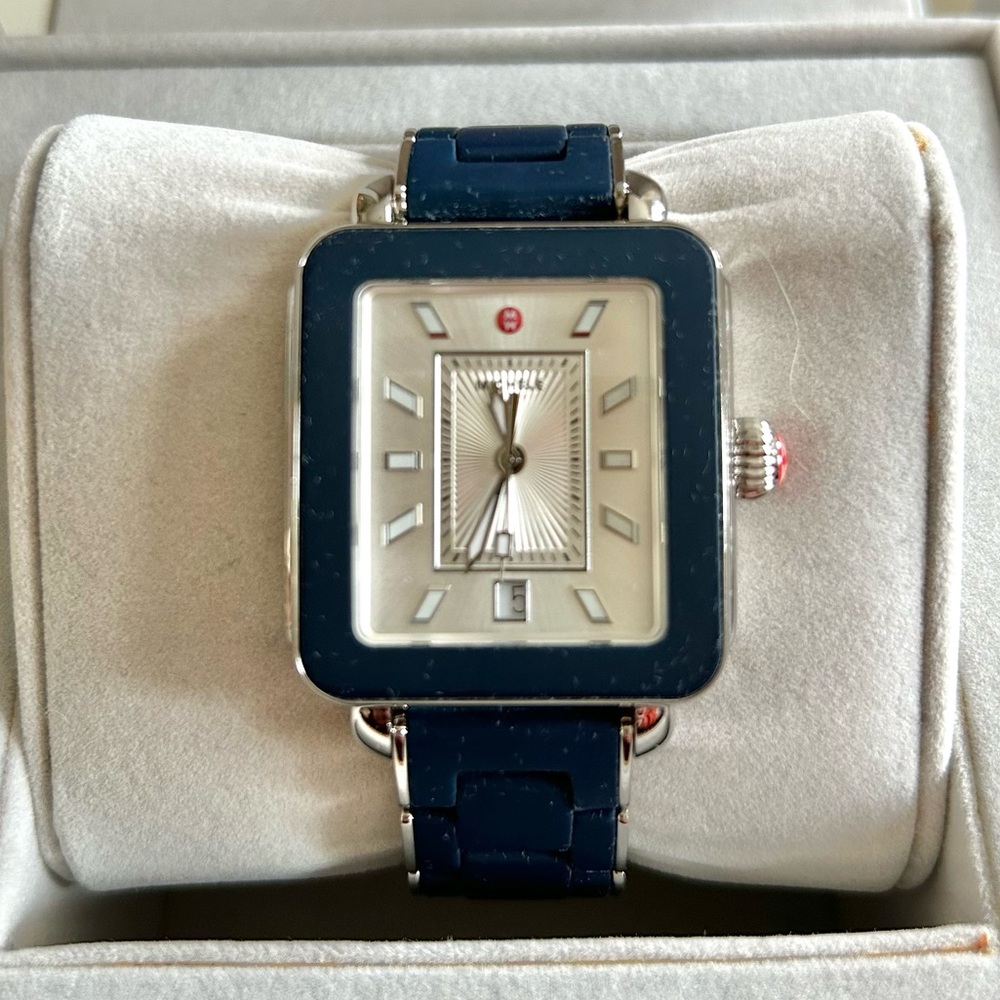 Michele Watch Deco Sport Silicone Stainless Steel